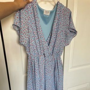 Floral High Low Dress